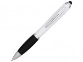 Ручка-стилус шариковая «Nash», белый/черный, размер синие чернила
