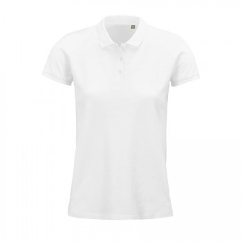 Рубашка поло женская PLANET WOMEN 170 из органического хлопка, белый, размер S