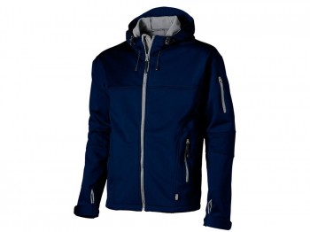 Куртка софтшел 'Match' мужская, серый/темно-синий, размер L