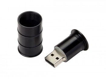 USB 2.0- флешка на 16 Гб «Бочка», черный, размер 16Gb