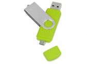 USB/micro USB-флешка на 16 Гб «Квебек OTG», зеленое яблоко, размер 16Gb