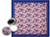 Набор: зеркало, платок шелковый, фиолетовый