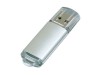 USB 2.0- флешка на 32 Гб с прозрачным колпачком, серебристый, размер 32Gb