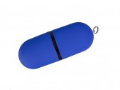 USB 2.0- флешка на 4 Гб «Пилюля Soft-touch», синий, размер 4Gb
