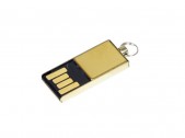 USB 2.0- флешка мини на 32 Гб с мини чипом, золотистый, размер 32Gb
