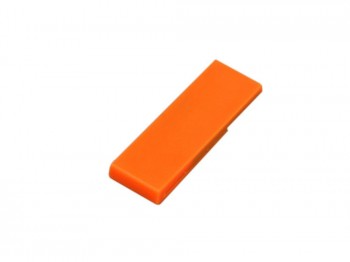 USB 2.0- флешка промо на 16 Гб в виде скрепки, оранжевый, размер 16Gb