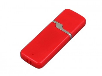 USB 2.0- флешка на 16 Гб с оригинальным колпачком, красный, размер 16Gb