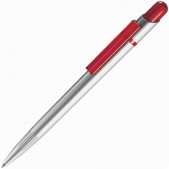 Ручка шариковая MIR SAT, красный, серебристый