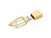 USB 2.0- флешка на 32 Гб «Геометрия», золотистый, размер 32Gb