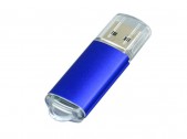 USB 2.0- флешка на 8 Гб с прозрачным колпачком, синий, размер 8Gb