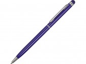 Ручка-стилус металлическая шариковая «Jucy», темно-синий