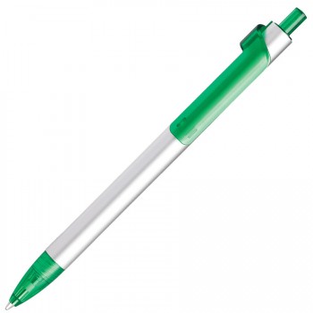 Ручка шариковая PIANO, серебристый, зеленый
