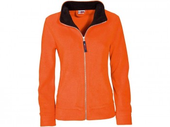 Куртка флисовая 'Nashville' женская, черный/оранжевый, размер XL