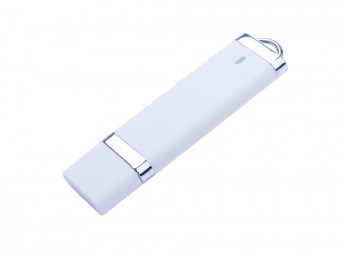 USB 2.0- флешка на 512 Мб «Орландо», soft-touch, белый, размер 512Mb