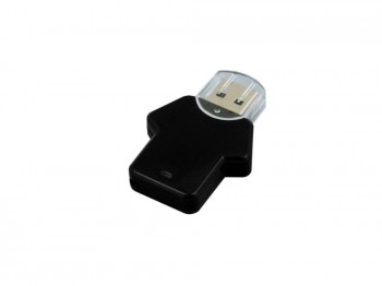 USB 2.0- флешка на 64 Гб в виде футболки, черный, размер 64Gb