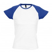 Футболка женская MILKY 150, синий, белый, размер XL