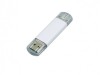 USB 2.0/micro USB- флешка на 64 Гб, белый, размер 64Gb
