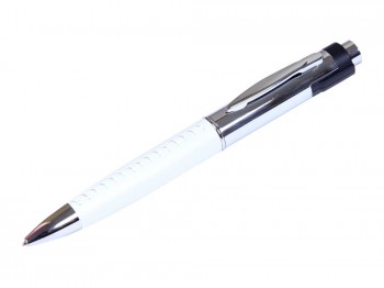 USB 2.0- флешка на 64 Гб в виде ручки с мини чипом, серебристый/белый, размер 64Gb