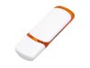USB 2.0- флешка на 32 Гб с цветными вставками, оранжевый/белый, размер 32Gb