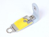 USB 2.0- флешка на 32 Гб в виде брелока, желтый, размер 32Gb