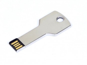 USB 2.0- флешка на 64 Гб в виде ключа, серебристый, размер 64Gb