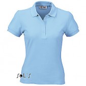 Рубашка поло женская PEOPLE 210, голубой, размер S