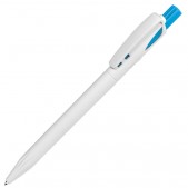 Ручка шариковая TWIN WHITE, белый, голубой