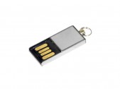 USB 2.0- флешка мини на 8 Гб с мини чипом, серебристый, размер 8Gb