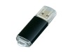 USB 2.0- флешка на 4 Гб с прозрачным колпачком, черный, размер 4Gb