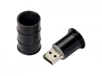 USB 2.0- флешка на 512 Мб «Бочка», черный, размер 512Mb