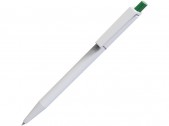 Ручка пластиковая шариковая «Xelo White», зеленый/белый