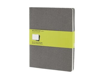 Набор записных книжек Cahier, ХLarge (нелинованный), серый, размер XLarge