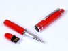 USB 2.0- флешка на 32 Гб в виде ручки с мини чипом, красный, размер 32Gb