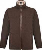 Куртка из флиса с изнанкой под овчину NEPAL, коричневая, размер 2XL