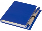 Комбинированный блокнот с шариковой ручкой, синий