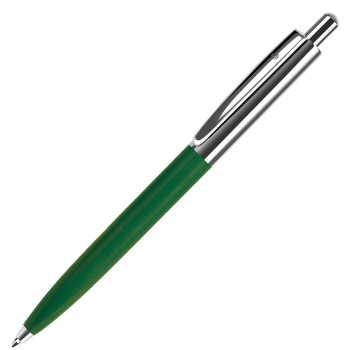 Ручка шариковая BUSINESS, зеленый, серебристый