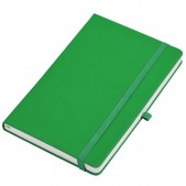 Бизнес-блокнот SILKY, формат А5, в клетку, зеленый