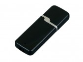 USB 2.0- флешка на 4 Гб с оригинальным колпачком, черный, размер 4Gb