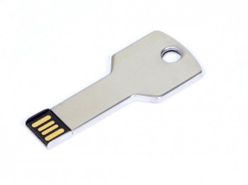 USB 2.0- флешка на 8 Гб в виде ключа, серебристый, размер 8Gb