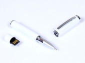 USB 2.0- флешка на 16 Гб в виде ручки с мини чипом, белый, размер 16Gb