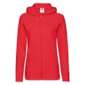 Толстовка женская без начеса LADIES LIGHTWEIGHT HOODED SWEAT 240, красный, размер S