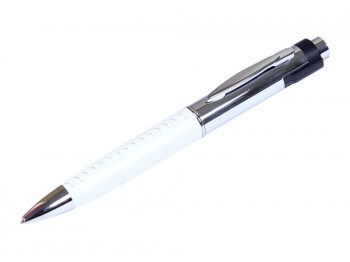USB 2.0- флешка на 8 Гб в виде ручки с мини чипом, серебристый/белый, размер 8Gb