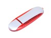 USB 2.0- флешка промо на 4 Гб овальной формы, красный/серебристый, размер 4Gb