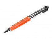 USB 2.0- флешка на 64 Гб в виде ручки с мини чипом, оранжевый/серебристый, размер 64Gb