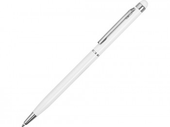Ручка-стилус металлическая шариковая «Jucy», белый