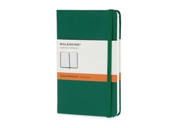 Записная книжка А6 (Pocket) Classic (в линейку), зеленый, размер A6