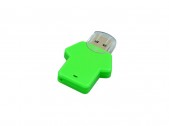 USB 2.0- флешка на 64 Гб в виде футболки, зеленый, размер 64Gb