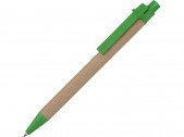 Ручка картонная шариковая «Эко 3.0», зеленый/светло-коричневый