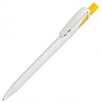 Ручка шариковая TWIN WHITE, белый, желтый