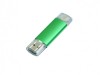 USB 2.0/micro USB- флешка на 16 Гб, зеленый, размер 16Gb